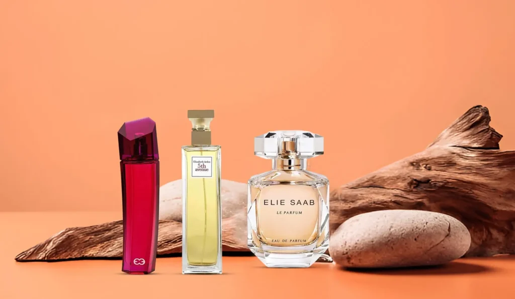 Elie Saab, Elizabeth Arden, or Escada