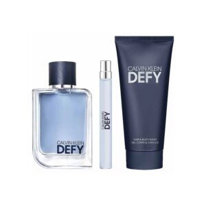Calvin Klein Defy Gift Set Edt 100ml / Hair & Body Wash / Edt 10ml