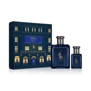 Ralph Lauren Men's 2 Piece Polo Blue Parfum Gift Set ,Fragrance Set for Men