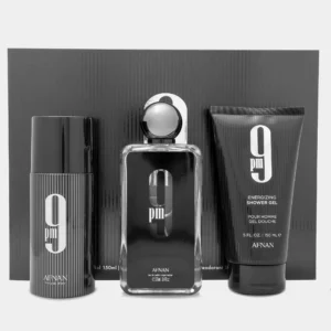 Afnan 9pm Gift set / Shower Gel 150ml/ Edp 100ml / Perfume Deodorant Spray 150ml