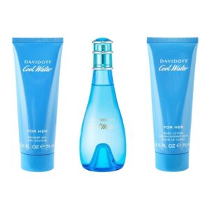 Davidoff Cool water For Women Gift set Edt 100ml / Shower gel 75ml / Body Lotion 75ml