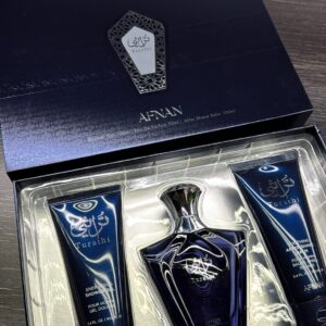 Afnan Turathi Blue Shower Gel 100ml / Perfume Edp 100ml / After Shave Balm 100ml